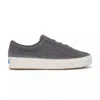 Keds Women's Remi Suede Slip On Leather Sneakers In Charcoal
