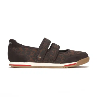 Keds Women's Revival Mary Jane Jaguar Nylon/suede Sneakers In Brown