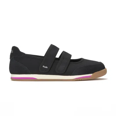 Keds Women's Revival Mary Jane Nylon/suede Sneakers In Black