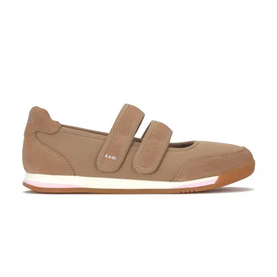 Keds Women's Revival Mary Jane Nylon/suede Sneakers In Brown