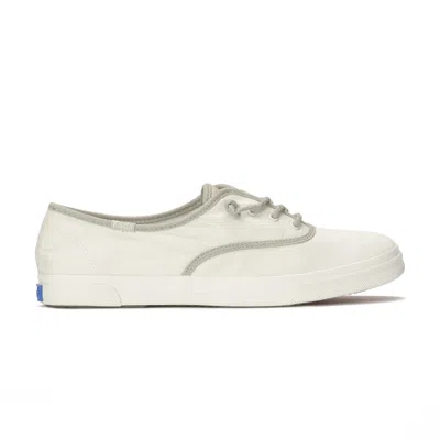 Keds Women's Rillax Champ Washed Twill Pop Binding Slip-on Canvas Sneakers In White