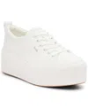 Keds Women's Skyler Canvas Lace-up Platform Casual Sneakers From Finish Line In White