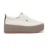 Keds Women's Triple Up Canvas Ombre Jute Foxing Lace Up Canvas Sneakers In Off White