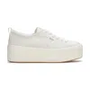 Keds Women's Skyler Heavy Twill Lace Up Canvas Sneakers In Snow White
