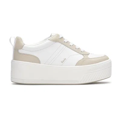 Keds Women's Skyler Ii Leather Lace Up Leather Sneakers In Off White/beige
