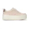 Keds Women's Skyler Ii Leather Metallic Heel Lace Up Leather Sneakers In Pink