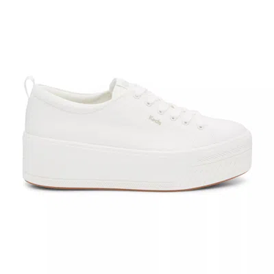 Keds Women's Skyler Lace Up Canvas Sneakers In White