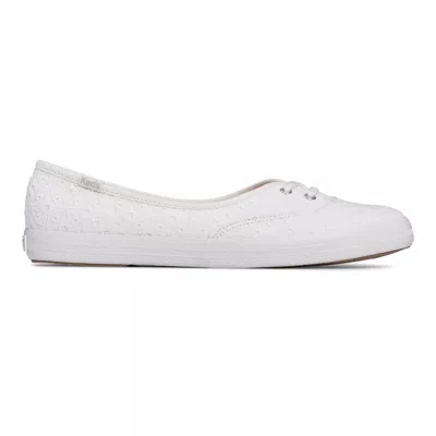 Keds Women's The Mini Eyelet Slip On Canvas Sneakers In Off White