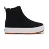 Keds The Platform Chelsea Boot In Black