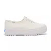 Keds Point 3 Platform Sneaker In Off White