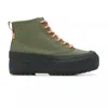 Keds Women's The Platform Mid Lug Weatherized Splash Canvas Boots In Olive