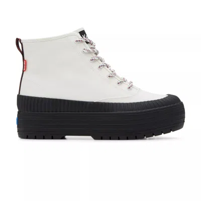 KEDS WOMEN'S THE PLATFORM MID LUG WEATHERIZED SPLASH CANVAS BOOTS