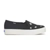KEDS WOMEN'S TRIPLE DECKER CANVAS DAISY EMBROIDERY SLIP ON CANVAS SNEAKERS