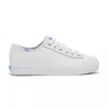 Keds Triple Up White Leather Platform Sneakers In White