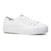 Keds Women Triple Kick Leather Sneakers In White