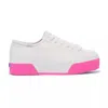 Keds Women's Triple Up Leather Bumper Foxing Stripe Lace Up Leather Sneakers In White