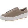 Keds Womens Suede Slip On Casual And Fashion Sneakers In Grey