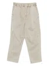 Keeling Drawstring Pleated Trousers In Neutral