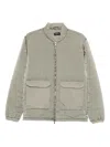 Keeling Quilted Zipped Jacket In Gray