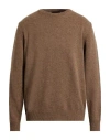 Keen 61 Man Sweater Camel Size Xxl Wool, Polyamide In Sand