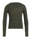 Keen 61 Man Sweater Military Green Size 3xl Cotton, Modal In Gray