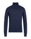 Keen 61 Man Turtleneck Navy Size Xl Cotton, Modal In Blue