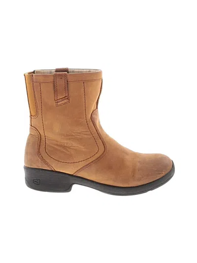 Pre-owned Keen Ankle Boots In Brown