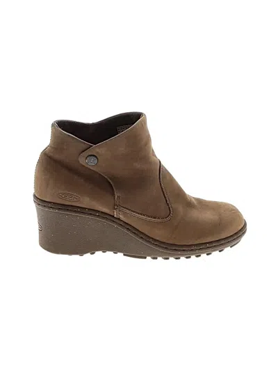 Pre-owned Keen Ankle Boots In Brown