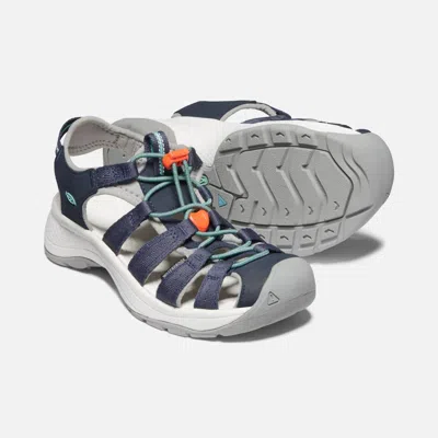 Keen Astoria West Fisherwoman Sandal In Navy / Beveled Glass In Multi