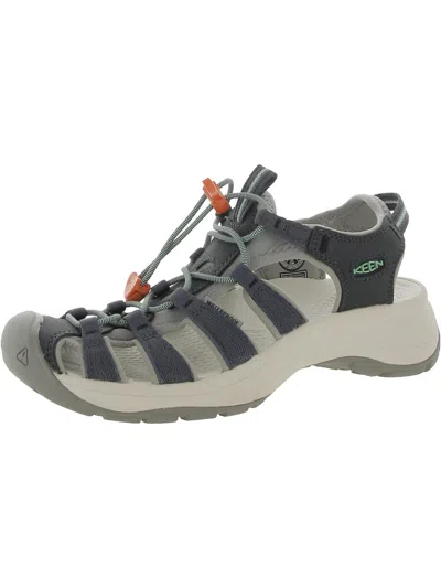 Keen Astoria West Womens Slip On Closed Toe Gladiator Sandals In Grey