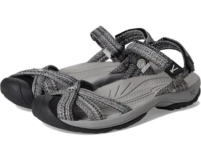 Keen Bali Sandals Women's Alloy Black Adjustable Ankle Strap Hiking Gal608 In Gray