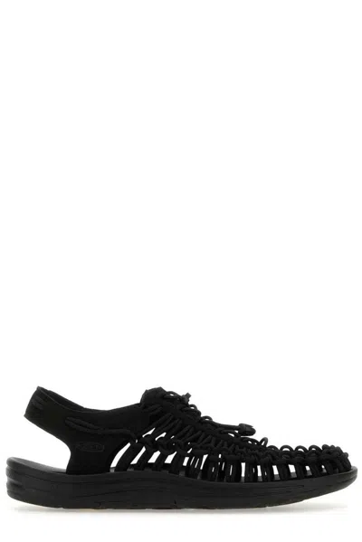 Keen Black Fabric And Rubber Uneek Sneakers