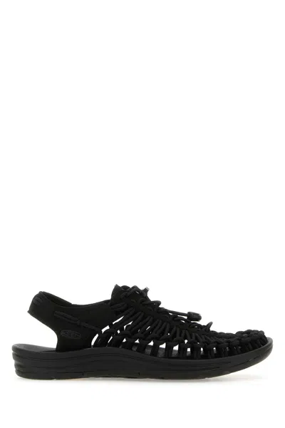 Keen Black Fabric Uneek Sneakers In Nero