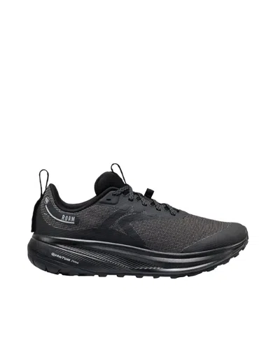 Keen Black Roam Low-profile Mesh Trail Running Sneakers In Animal Print