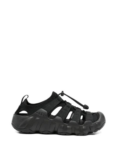Keen Black Round-toe Sandals In Animal Print