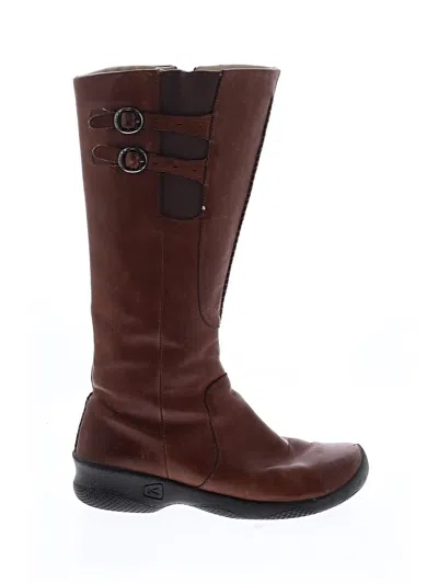 Pre-owned Keen Boots In Brown