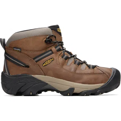 Keen ブラウン Targhee Ii Mid Waterproof ハイキングブーツ In Shitake/brindle