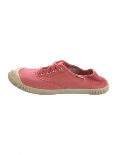 Pre-owned Keen Canvas Sneakers In Pink