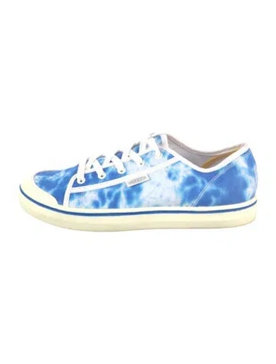 Pre-owned Keen Canvas Tie-dye Print Sneakers In Blue