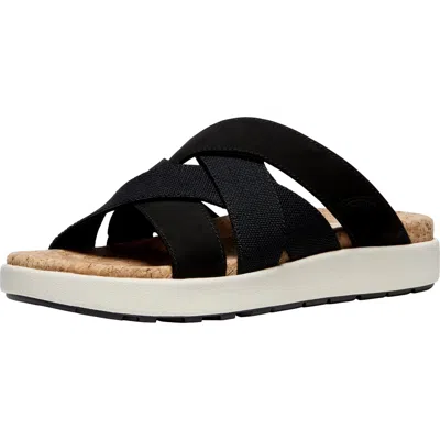 Keen Eiie Mixed Slide Black / Birch 1027276 Women's