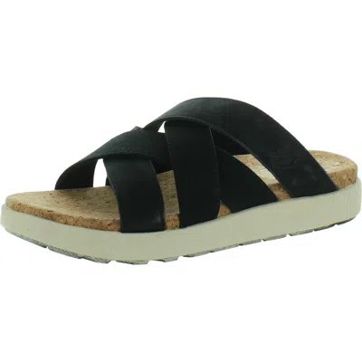 Keen Elle Mixed Slide Womens Leather Open Toed Slide Sandals In Multi