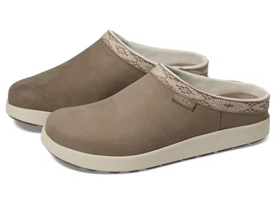 Keen Elle Mule Suede Women's Clog Shoes Brindle/birch: 8 B - Medium In Brown