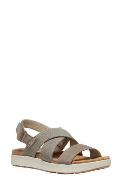 Keen Elle Slingback Sandal In Gray