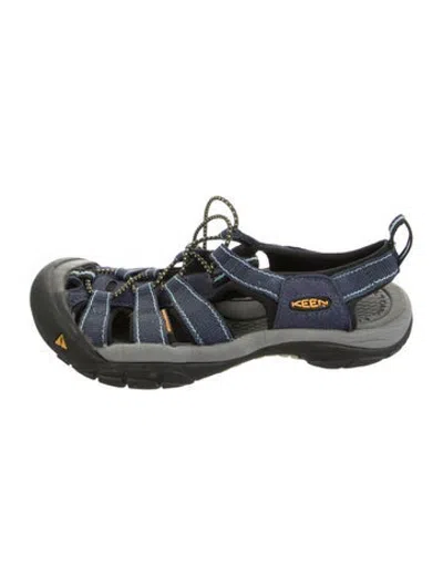 Pre-owned Keen Flats In Blue