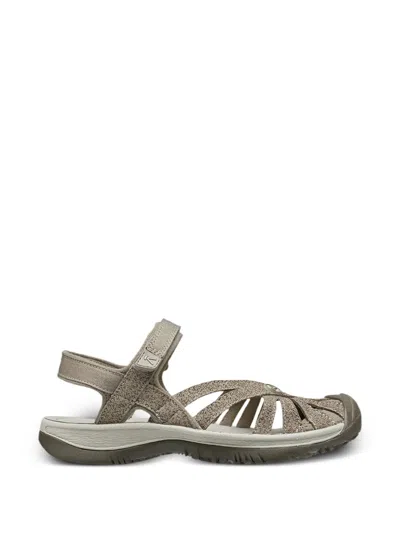 Keen Footwear Cut-out Touch-strap Sandals In Gray