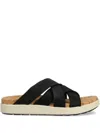 Keen Footwear Elle Cross-strap Slides In Schwarz