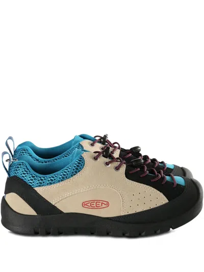 Keen Footwear Suede Leather Mesh Sneakers In Neutral