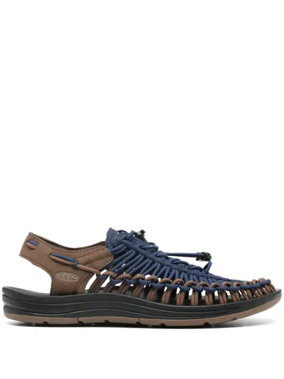 Keen Footwear Uneek Braided Sandals In Blue
