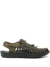 Keen Footwear Uneek Flat Sandals In 绿色