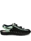Keen Footwear Uneek Woven Drawstring Sandals In Black